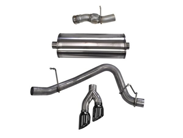 Corsa 2015-2020 GMC Yukon Denali 6.2L V8 Single Side Exit Cat-Back Exhaust w/ Polished Black Tips