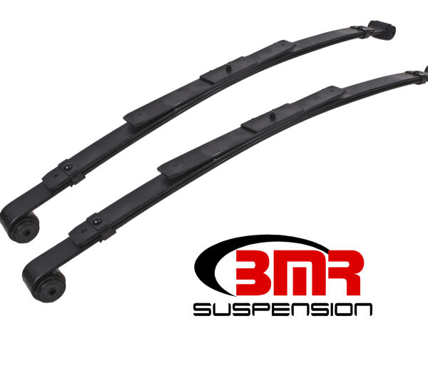 BMR 67-69 1st Gen F-Body Rear Lowering Leaf Springs (2in Drop) - Black