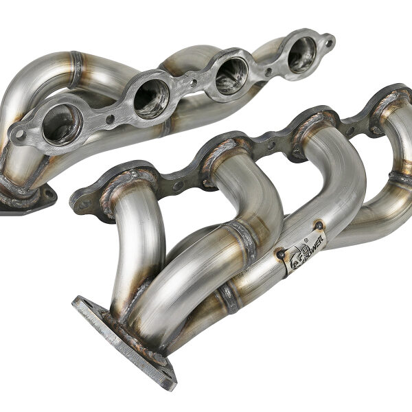 aFe Twisted Steel 1-3/4in 304SS Shorty Headers 2019 GM Silverado / Sierra 1500 V8-5.3L/6.2L
