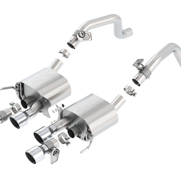 Borla 14-15 Chevy Corvette C7 6.2L RWD w/AFM &NPP ATAK-Type Dual Rd Rolled Center Rear Exit Exhaust