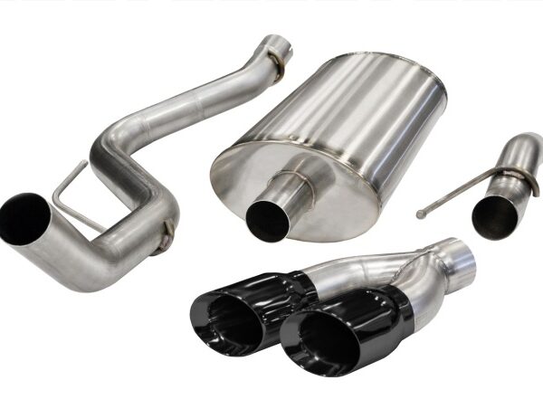 Corsa 2011-2014 Ford F-150 Raptor 6.2L V8 Black Sport Cat-Back Exhaust