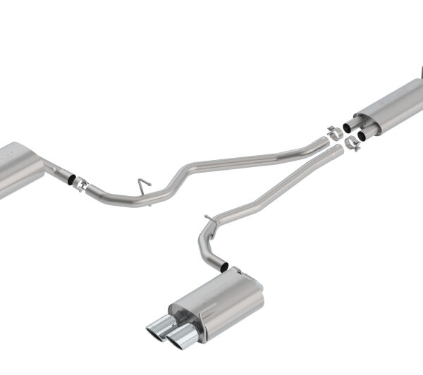 Borla 2020 Ford Explorer ST 3.0L V6 2.25in S-type Exhaust - Chrome Tips