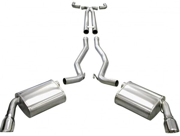 Corsa 2011-2015 Chevrolet Camaro Convertible SS 6.2L V8 Manual Polished Sport Cat-Back + XO Exhaust