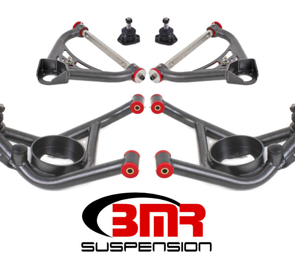 BMR 70-81 2nd Gen F-Body Upper And Lower A-Arm Kit - Black Hammertone