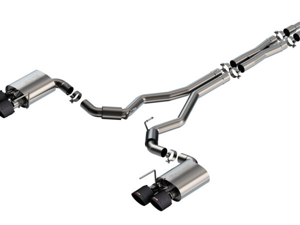 Borla 2024 Ford Mustang Dark Horse 5.0L V8 w/Active Exhaust S-Type Cat-Back Exhaust System - CF Tips