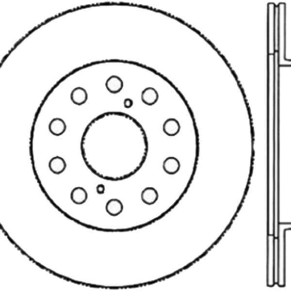 StopTech Sport Slotted 91-95 Toyota MR2 Cryo Rear Left Rotor