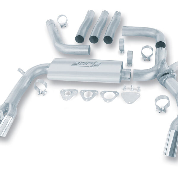 Borla 84-92 Chevrolet Camaro / Pontiac Trans Am 5.0L/5.7L V8 3in Adj SS Cat-Back Exhaust w/ Adapters