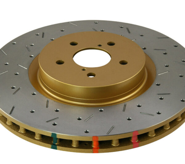 DBA 04-12 Subaru STi/2017 BRZ w/Perf. Pkg. 10 Stud Hole Front Drilled & Slotted 4000 Series Rotor