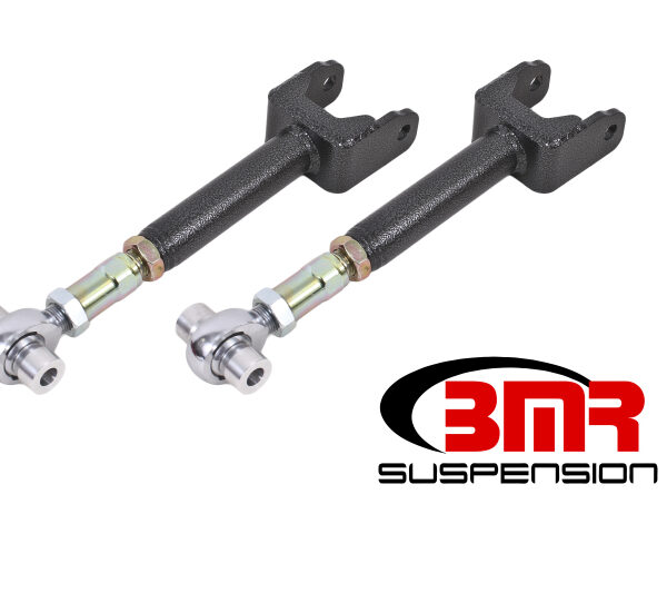 BMR 64-67 A-Body Upper Control Arms On-Car Adj. Rod Ends - Black Hammertone