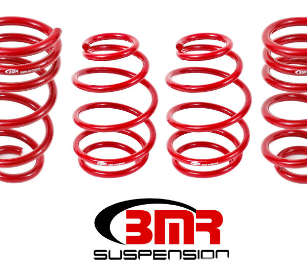 BMR 10-15 5th Gen Camaro V8 Lowering Spring Kit (Set Of 4 Front) - Red