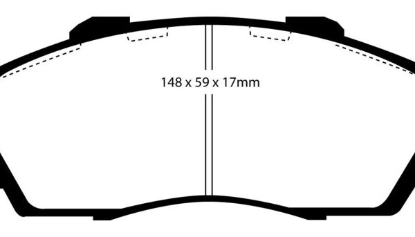 EBC 97-01 Acura Integra Type R Bluestuff Front Brake Pads
