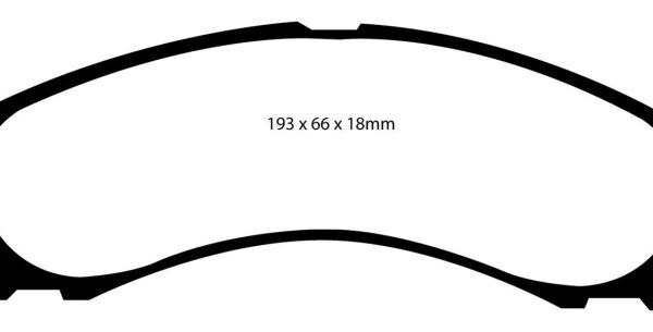 EBC 00-02 Ford Excursion 5.4 2WD Yellowstuff Front Brake Pads