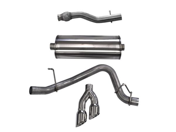 Corsa 2015-2020 GMC Yukon XL 1500 5.3L V8 3in Cat-Back Single Side Exit Twin 4in Polished Tips