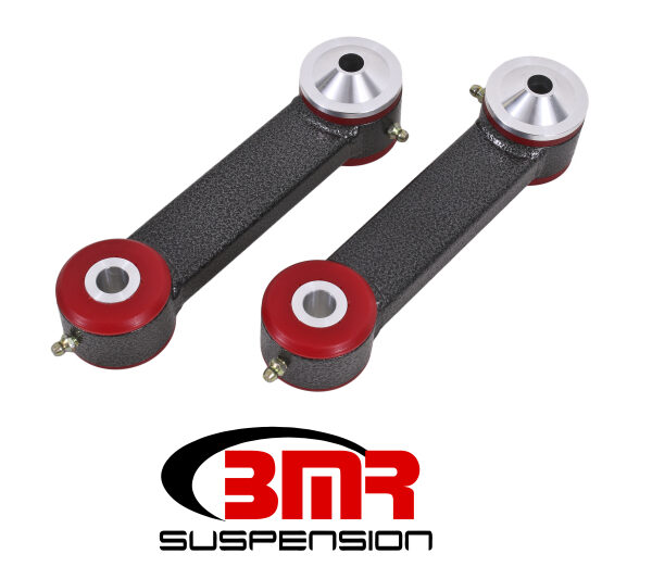 BMR 15-17 S550 Mustang Rear Lower Control Arms Vertical Link (Polyurethane) - Black Hammertone