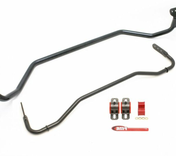 BMR 08-09 Pontiac G8 Front & Rear Sway Bar Kit w/ Bushings - Black Hammertone