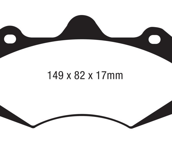 EBC AP Racing Caliper CP7040 Yellowstuff Brake Pads