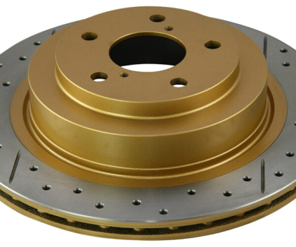 DBA 02-09 Subaru WRX STi/2017 BRZ w/Perf Pkg. 10 Hole Front Drilled & Slotted Street Series Rotor