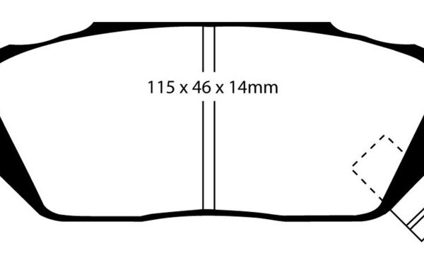 EBC 84-87 Honda Civic CRX 1.5 DX Yellowstuff Front Brake Pads