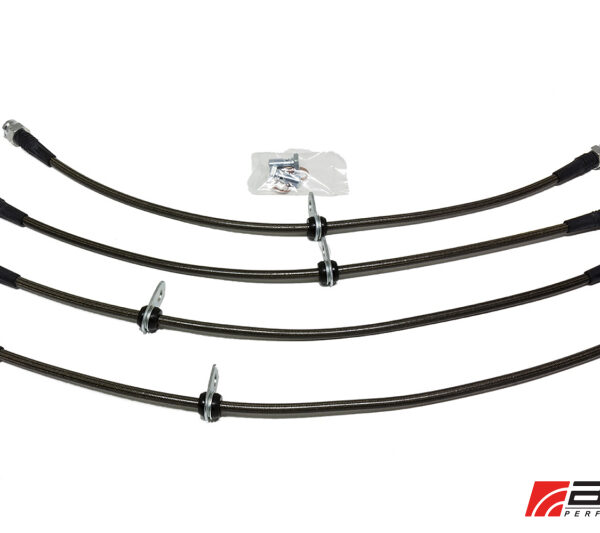 AMS Performance 08-15 Mitsubishi EVO X Stainless Steel Brake Lines (4 Lines)