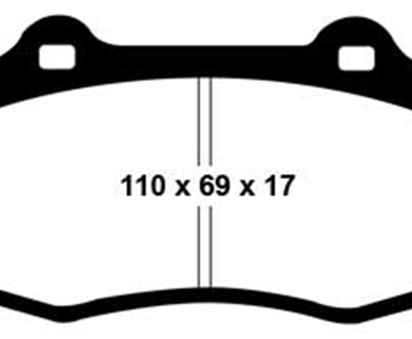EBC 96-03 Alfa Romeo GTV 3.0 (Brembo) Redstuff Front Brake Pads