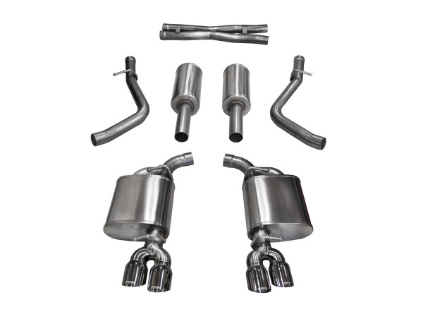 Corsa 2015-2017 Dodge Challenger Sport Cat-Back Dual Rear Exit with Twin 3.5in Polished Pro-Seri