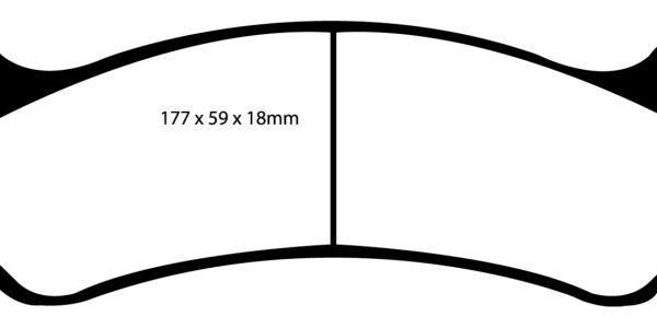 EBC 02 Cadillac Escalade 5.3 (Akebono rear caliper) Yellowstuff Front Brake Pads