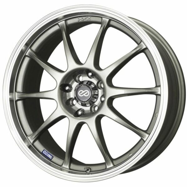 Enkei J10 16x7 4x100/114.3 42mm Offset 72.62mm Bore Dia Silver w/ Machined Lip Wheel