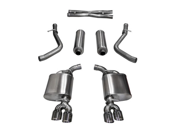 Corsa 15-16 Dodge Challenger Xtreme Cat-Back Dual Rear Exit with Twin 3.5in Polished Pro-Series Tips