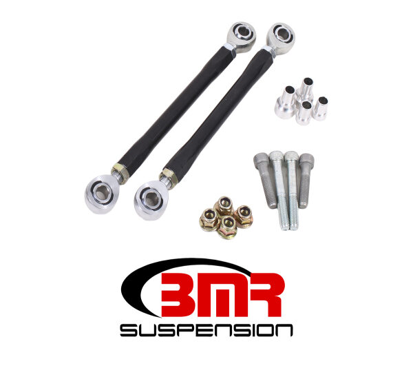BMR 08-17 Challenger Rear Sway Bar End Link Kit - Black