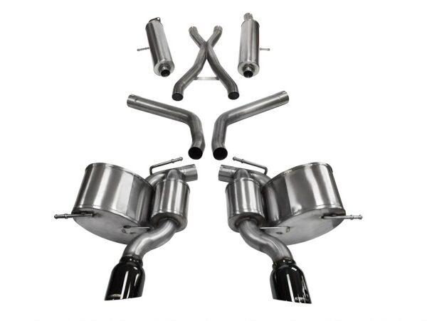 Corsa 2012-2013 Jeep Grand Cherokee 6.4L V8 Black Sport Cat-Back Exhaust
