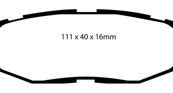 EBC 12+ Scion FR-S 2 Yellowstuff Rear Brake Pads