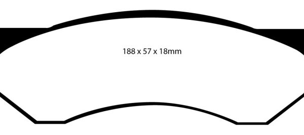 EBC 06-11 Dodge Ram 1500 Mega Cab 2WD Greenstuff Rear Brake Pads