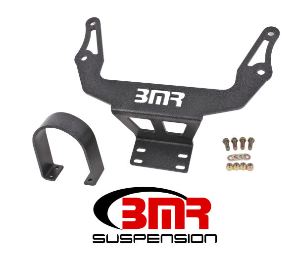 BMR 08-17 Challenger Front Driveshaft Safety Loop - Black Hammertone