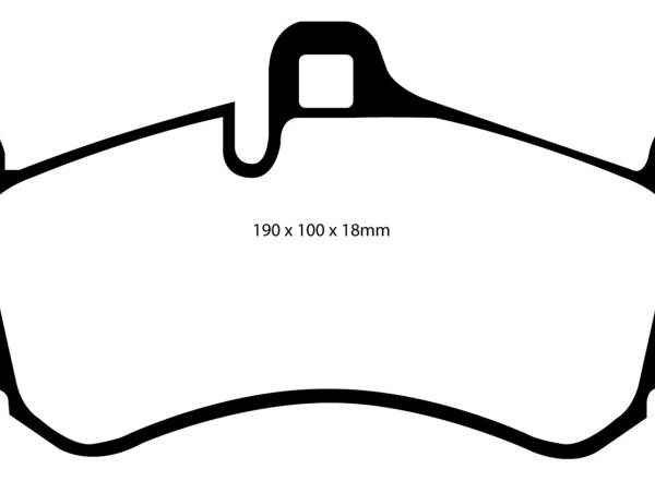 EBC 01-03 Porsche 911 (996) (Cast Iron Rotor only) 3.6 Twin Turbo GT2 Yellowstuff Front Brake Pads