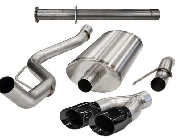 Corsa 2011-2014 Ford F-150 Raptor 6.2L V8 133in Wheelbase Black Xtreme Cat-Back Exhaust