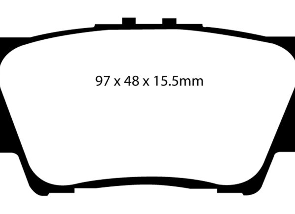 EBC 12-17 Toyota Camry 2.5L Yellowstuff Rear Brake Pads