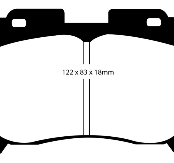 EBC 93-98 Toyota Supra 3.0 Twin Turbo Redstuff Front Brake Pads