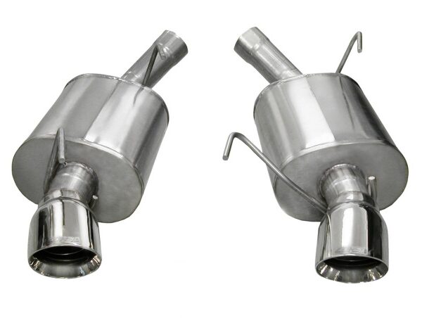 Corsa 2005-2010 Ford Mustang Shelby GT500 5.4L V8 Polished Sport Axle-Back Exhaust