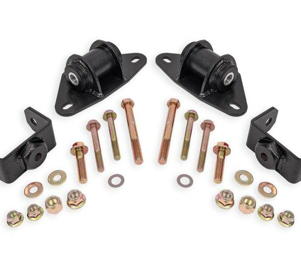 BMR 14-19 Chevrolet Corvette Motor Mount Kit - Black Hammertone