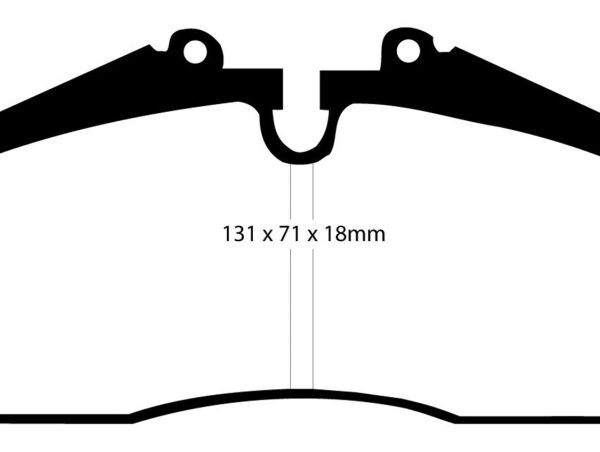 EBC 96-98 Porsche 911 (993) 3.6 Carrera 4S Redstuff Rear Brake Pads
