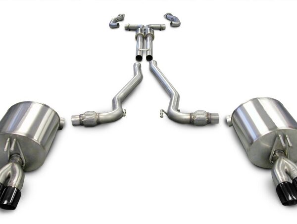 Corsa 2008-2009 Pontiac G8 GXP 6.0L V8 Sport Cat-Back w/ Dual 3in Black Tips
