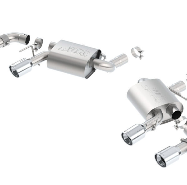 Borla 16 Chevy Camaro SS 6.2L w/ Dual NPP S-Type Quad RD RL Tips Dual Exit Rear Section Exhaust