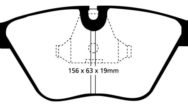 EBC 92-95 BMW M3 3.0 (E36) Yellowstuff Front Brake Pads