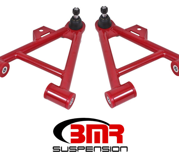 BMR 79-93 Fox Mustang Lower Non-Adj. A-Arms (Coilover Only) w/ STD. Ball Joint (Poly) - Red