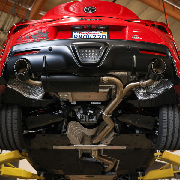 aFe POWER Takeda 2020 Toyota Supra L6-3.0L (t) 3in-2.5in 304 SS CB Exhaust Polished Tips