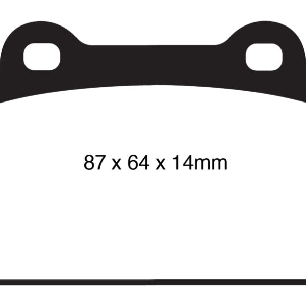 EBC 08-16 Mitsubishi Lancer Evo 10 2.0 Turbo (1 piece rotor) Bluestuff Rear Brake Pads