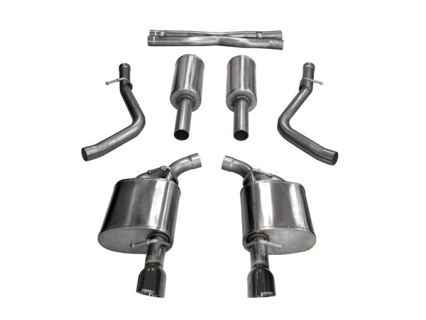 Corsa 2017-2020 Dodge Charger 5.7L V8 Xtreme Cat-Back Dual Rear Exit w/4.5in Black Tips