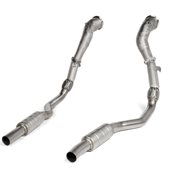 Akrapovic 2020 Audi RS6 Avant (C8) DownPipe (SS) w/Link Pipe Set (Does Not Fit w/L-AU/SS/6)