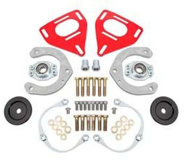 BMR 16-24 Chevrolet Camaro Caster Camber Plates (Coil-Over Only) - Red