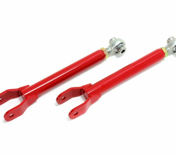 BMR 10-15 5th Gen Camaro Trailing Arms Rear w/ Single Adj. Rod Ends - Red